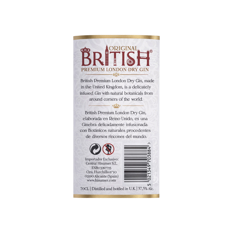 Ginebra British Premiun London Dry Gin (700 ml) - Imagen 2