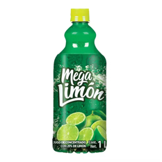 Jugo de Concentrado con 20% de limón 1L Mega Limón