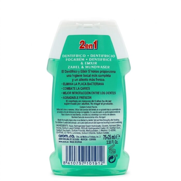 Pasta Dental S’nonas Clorofila 100ml Pasta Dental S’nonas Clorofila 100ml