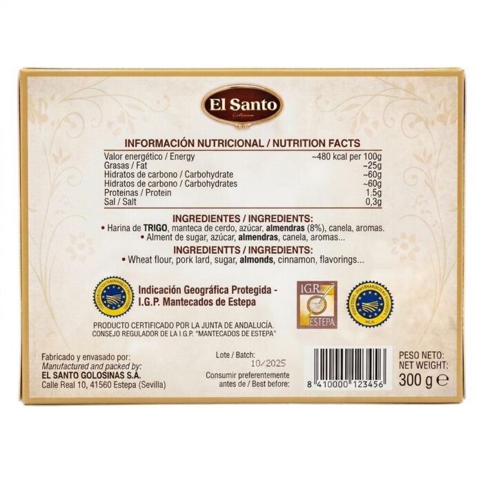 Surtido de mantecados de estepa y polvorones El Santo1 Surtido de mantecados de estepa y polvorones El Santo1